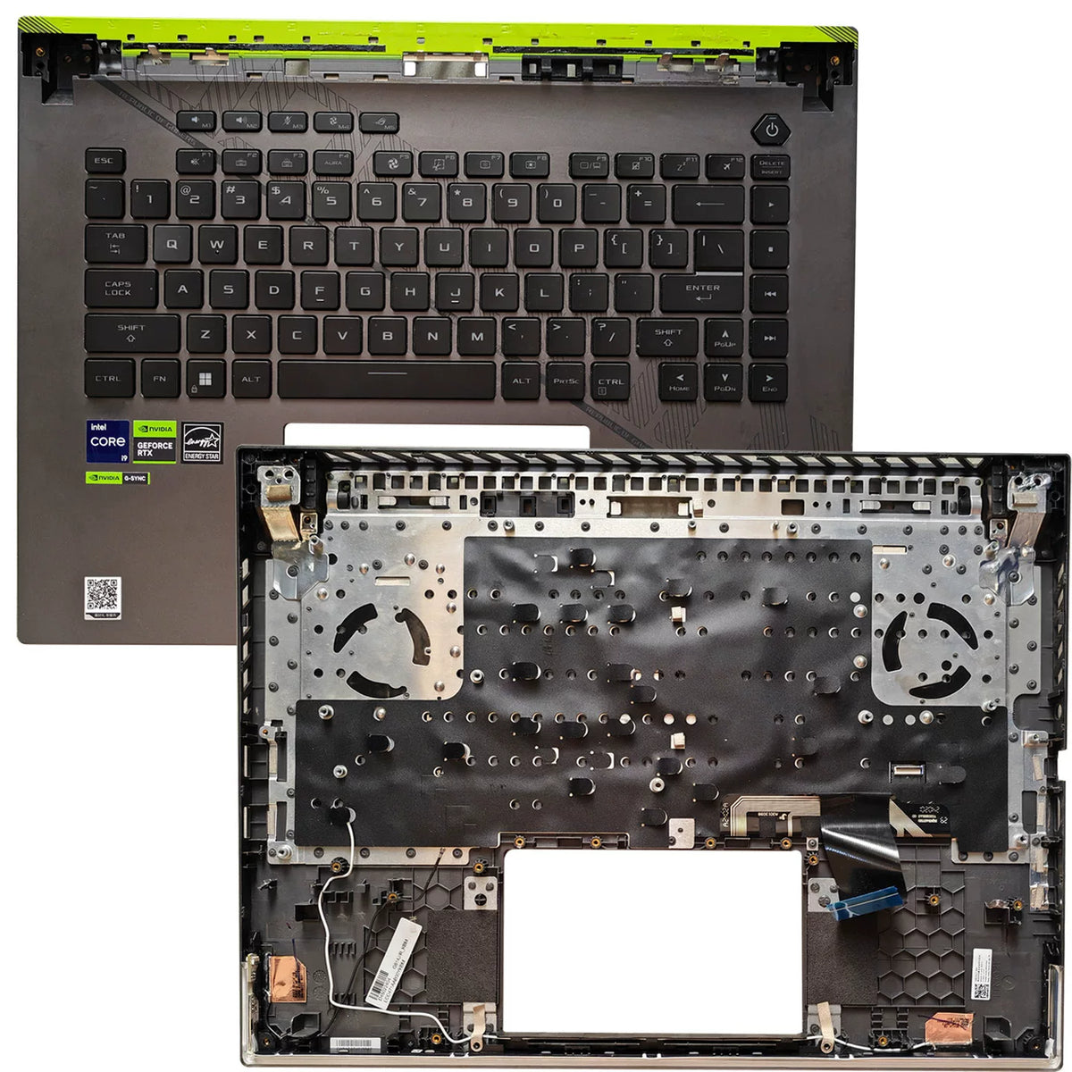 Upper top case keyboard assembly for ASUS ROG Strix G16 G614 G614JV-AS73 G614J G614P 2023 2024 year Palmrest keyboard assembly ASUS laptop repair parts