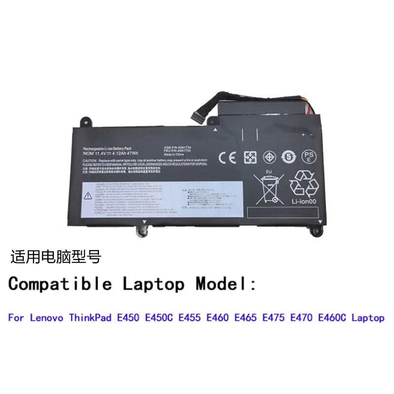 (Shipping fee not include)适用 lenovo ThinkPad E450 E450C E455 E460C E465笔记本电池45N1755