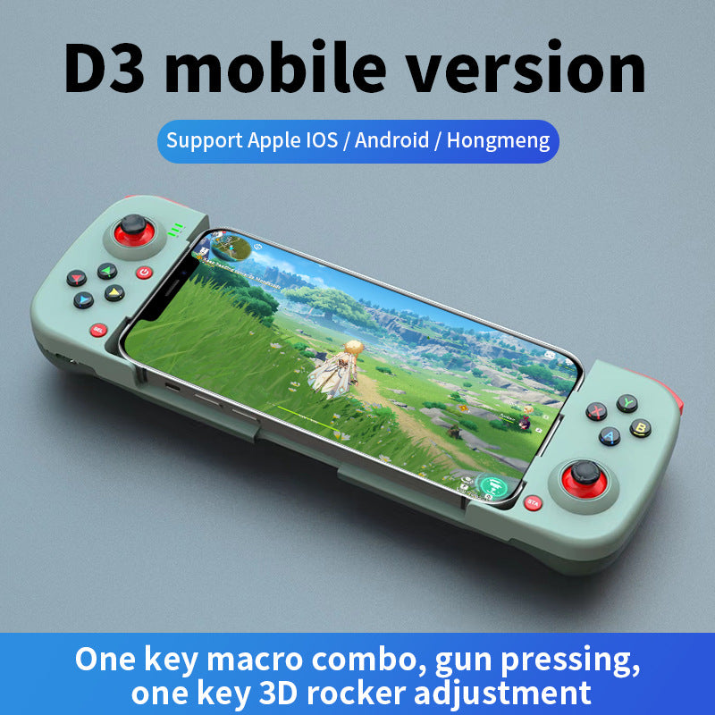 D3 wireless mobile phone gamepad Bluetooth 5.0 Android ios direct connection MFI Bluetooth stretching gamepad to eat chicken