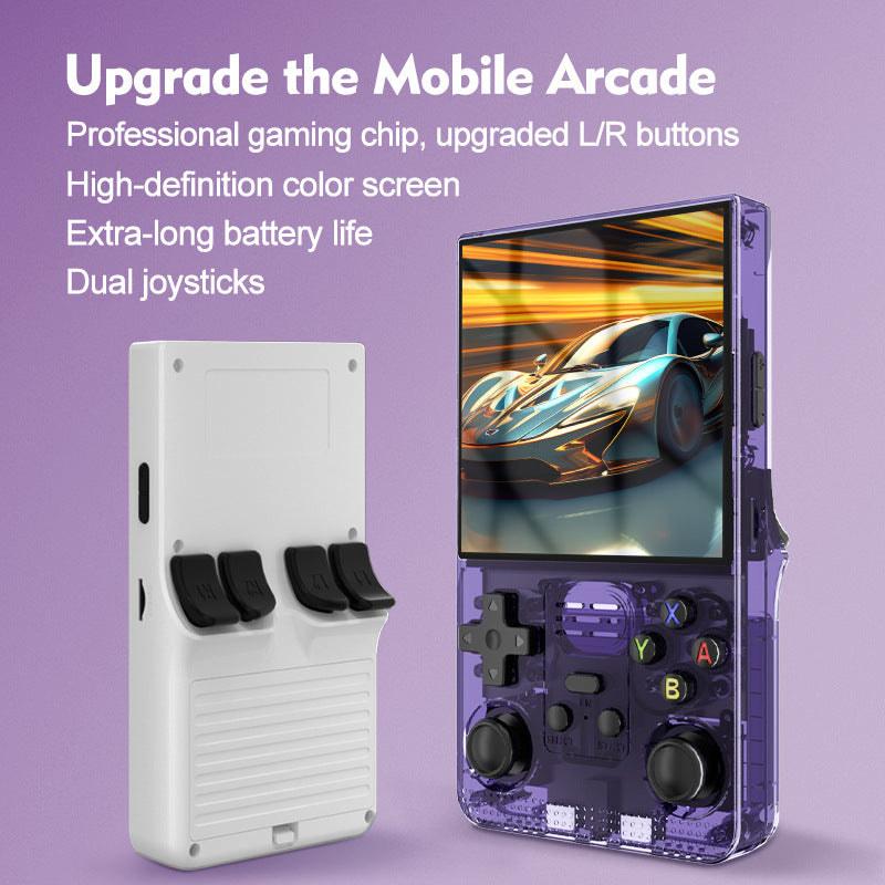 4" inch R39MAX IPS HD 64G 128G Linux Dual 3D joysticks RGB 3500mAh OTG rechargable games Handheld Game Player console