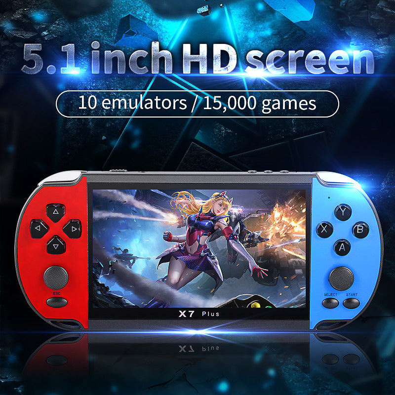 5.1" nch x7 plus HD 15000 games Dual Joystick Handheld Game Player console Nostalgic 128-bit retro game console