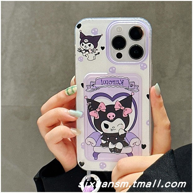 Accessories Cartoon Cute Kulomica Bag 13 Wrist Strap for Apple 14 Mobile Phone Case iPhone15promax Soft Case