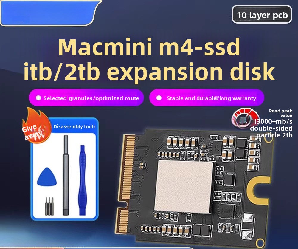 Solid State Drive Kit 1T/2T/4T/8T For MAC MINI M4  Mac Studio M1Max/Ultra M2Max/Ultra M3Max/Ultra M4Max/Ultra M4Pro SSD Capacity Upgrade SSD New Particles Increase Speed Upgrade Memory DIY Reair