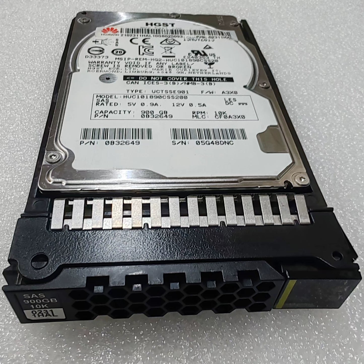 Huawei 900G SAS 10K 2.5 V3 V5 Server Hard Disk 02311HAL Original with Bracket Servicer