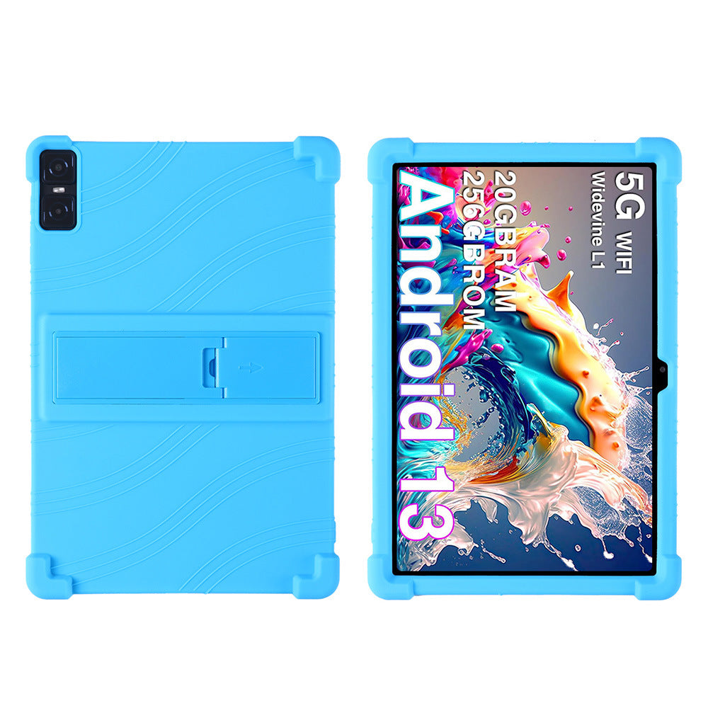 Applicable DOOGEE T10 Plus Tablet Case 10.51 Inch with Bracket Soft Silicone Drop Protection Case Protect case