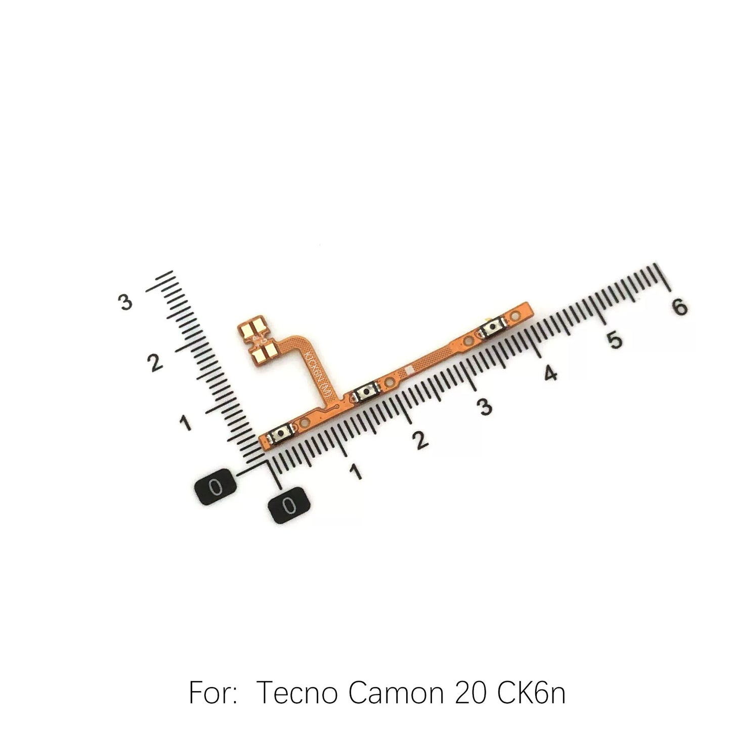 For Tecno Camon20 Spark7 10Pro Power cable Switch on of ribbon flex CK6n CK7n KE5 KF6 K17