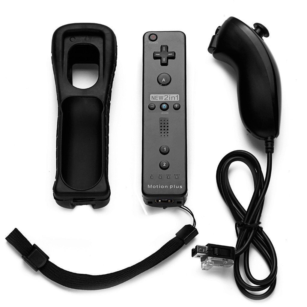 WII handle wii2in1 left and right handle straight handle curved handle with accelerator WII2 in 1 neutral gamepad
