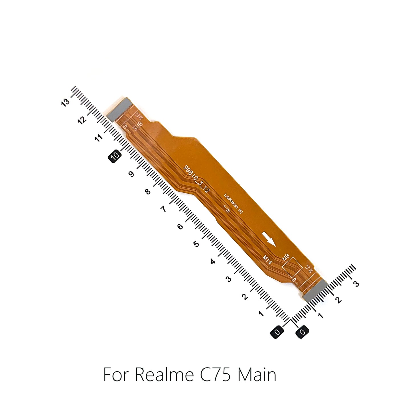 For Realme C55 C61 C63 C65 C67 C75 charging port charging flex board cable