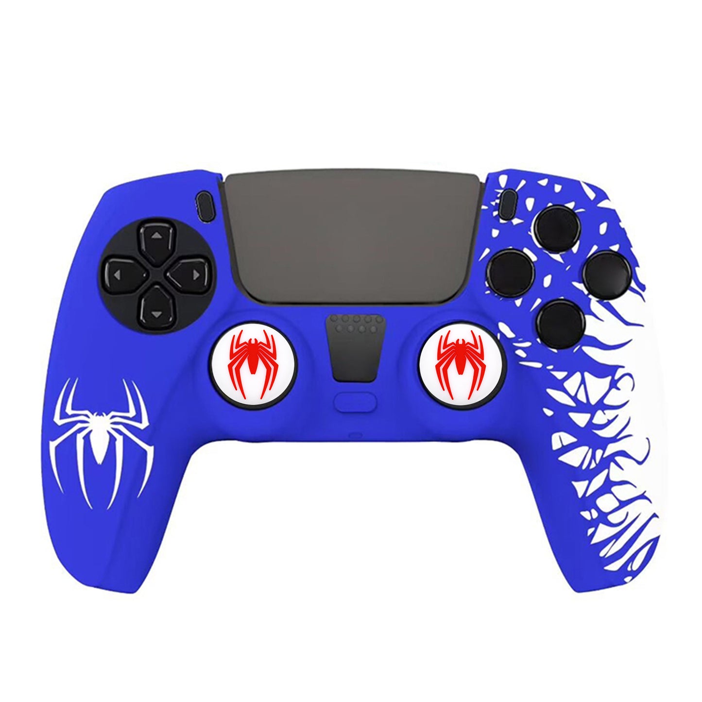 PS5 gamepad protective cover Halloween pattern element handle silicone cover non-slip and dust-proof, including 2 silicone caps