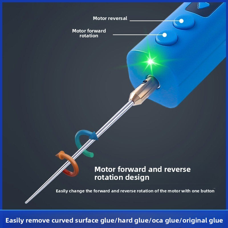 Electric glue removal artifact, mobile phone repair glue rolling machine, screen removal OCA film glue machine, glue removal machine, electric film rolling stick repair tool
