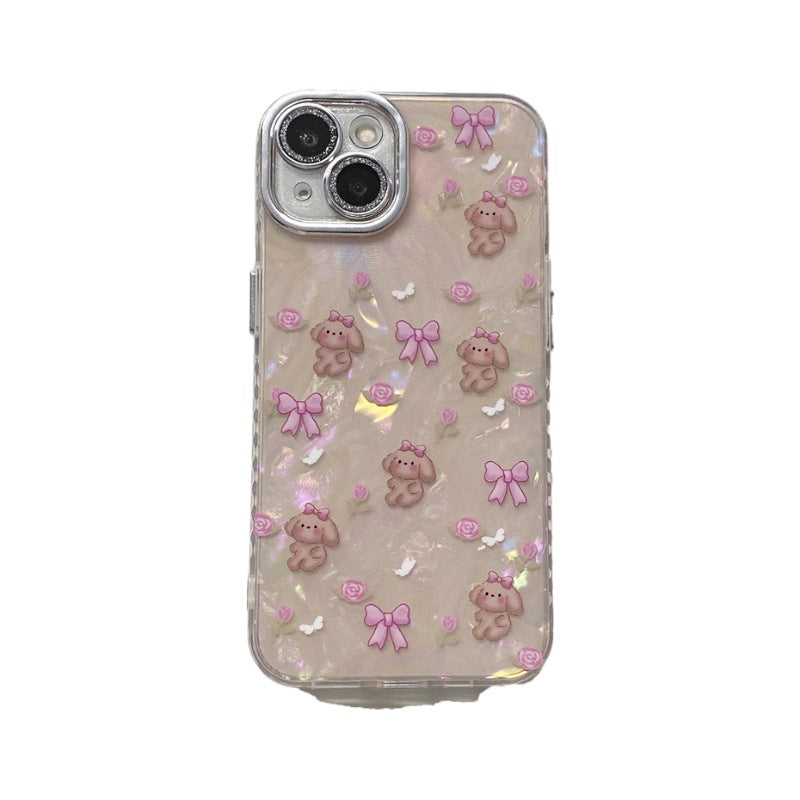 Accessories for iPhone15promax mobile phone case Apple 14 Pro shell pattern rabbit 13 lens film 12 Japan and Korea 11