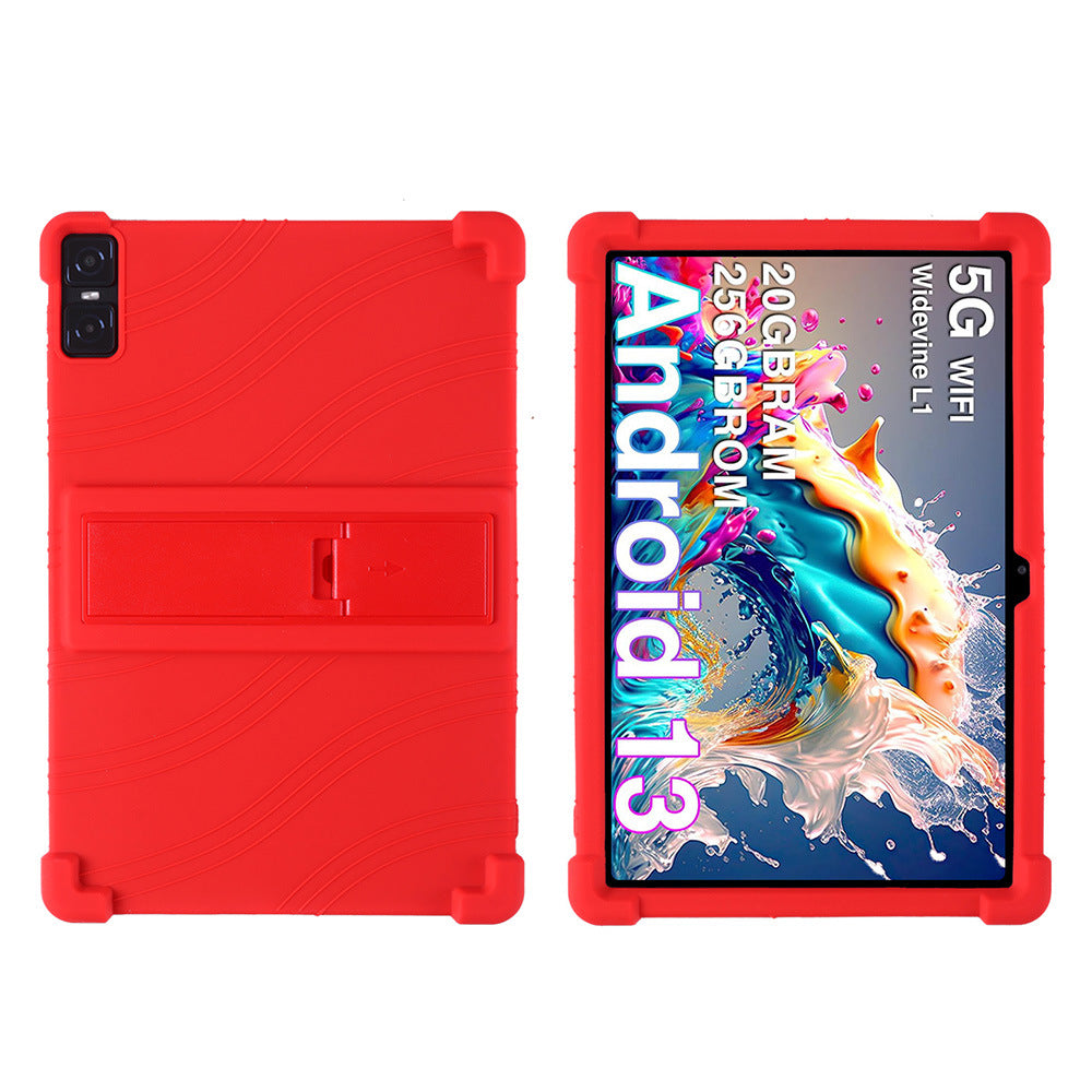 Applicable DOOGEE T10 Plus Tablet Case 10.51 Inch with Bracket Soft Silicone Drop Protection Case Protect case