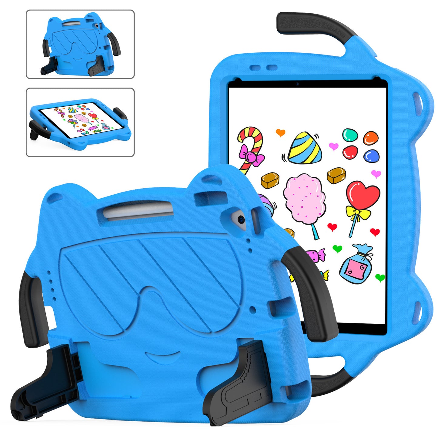 For iPad 7/8/9 10.2 inch Tablet 10.5 Handle Bracket Pro11 Children's Anti-drop Protective Accessories