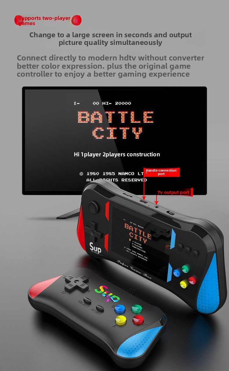 3" inch X7M HD PSP 1200mAh rechargable sup games Handheld Game Player console 500-In-1 Classic Doubles Handheld