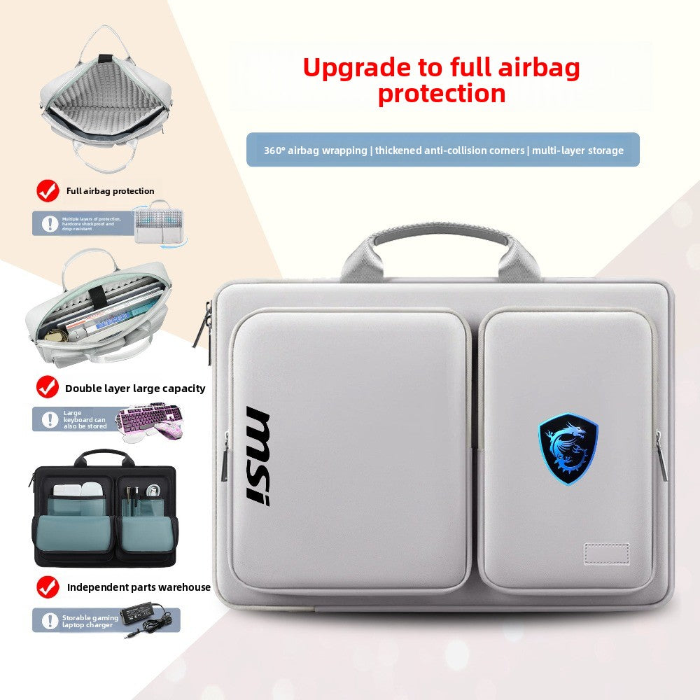 MSI Cyborg 15.6 inch, computer bag Katana GF66 Titan GP78 waterproof, notebook bag 17.3 inch, shoulder bag, protective computer bag.
