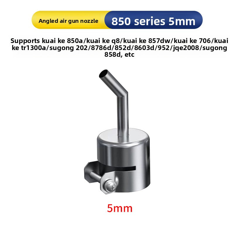 Universal air nozzle 861/2008/850 Elbow Oblique mouth Straight mouth Straight wind Round air gun nozzle Mobile phone special air gun nozzle Phone Repair tools