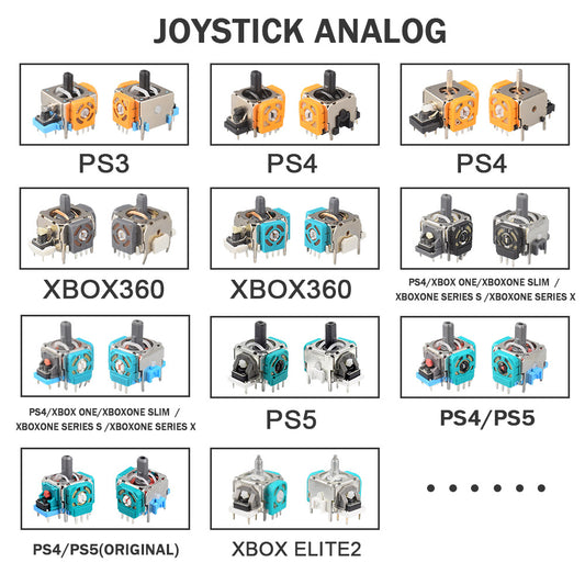 PS4 PS5 Gamepad 3D Joystick Repair Parts XBOXONE XBOX360 Handle 3D Joystick