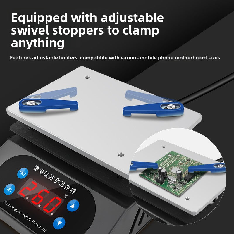 Heating table intelligent constant temperature preheating platform mobile phone repair welding mini reflow soldering table pcb small Repair tools