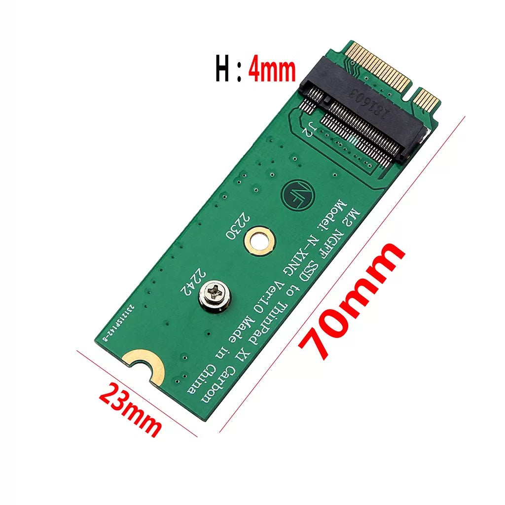 SATA M.2 NGFF SSD to 2013 ThinkPad X1 Carbon SSD adapter Repair Tools