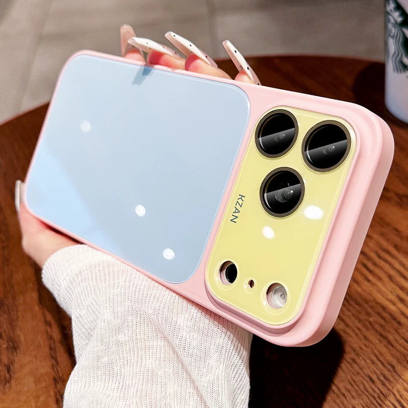 Ice 360 ° bracket for iphone17promax mobile phone case iPhone 16pro new second becomes large window lens all-inclusive 15 anti-drop protection 14 advanced color contrast 13 heat dissipation case women's Phone accessories