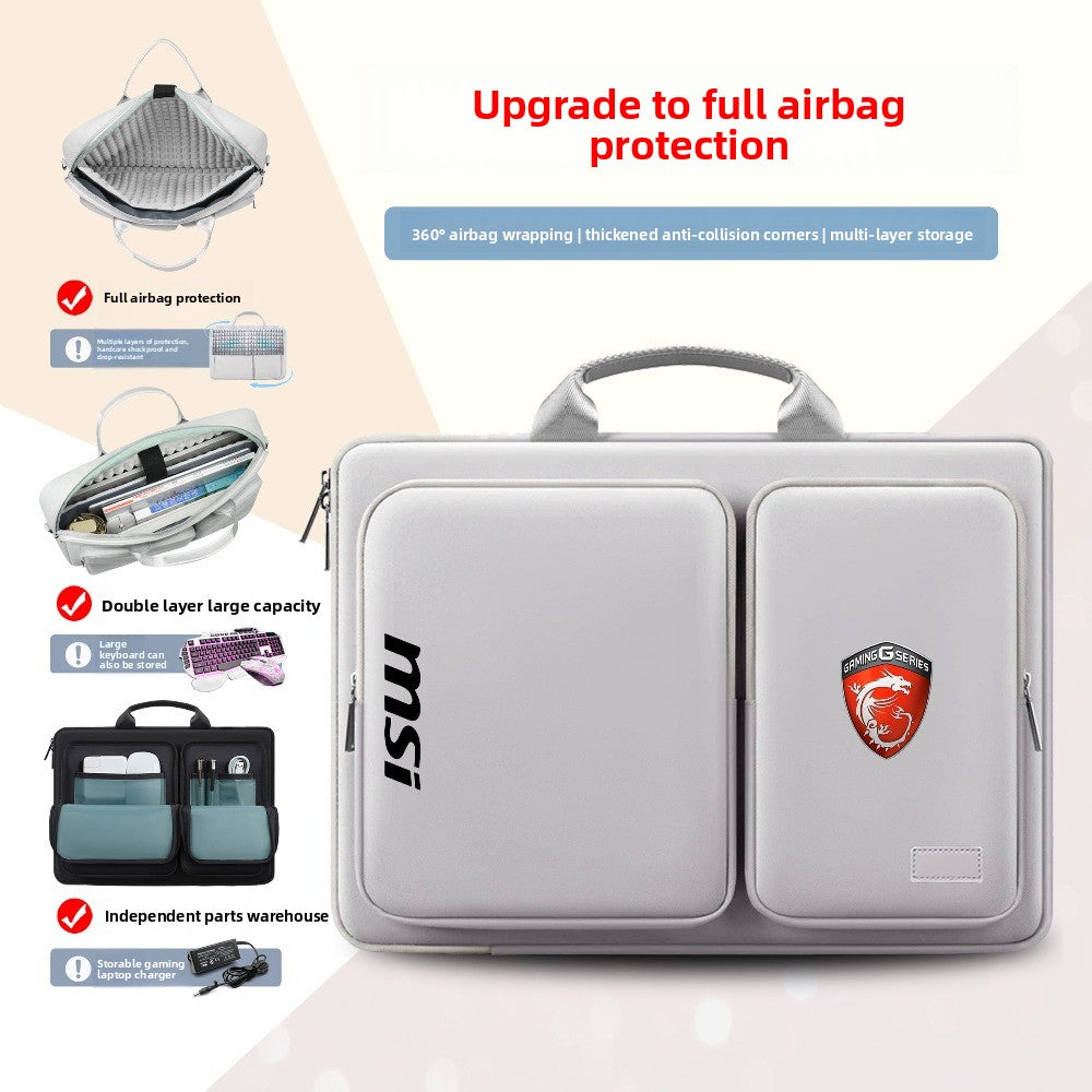 MSI Cyborg 15.6 inch, computer bag Katana GF66 Titan GP78 waterproof, notebook bag 17.3 inch, shoulder bag, protective computer bag.
