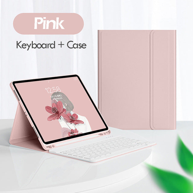 For iPad10 Bluetooth Keyboard Pro11 Case air4 Mouse 10.2 Tablet iPad789 Pen Slot Leather Case protective Accessories