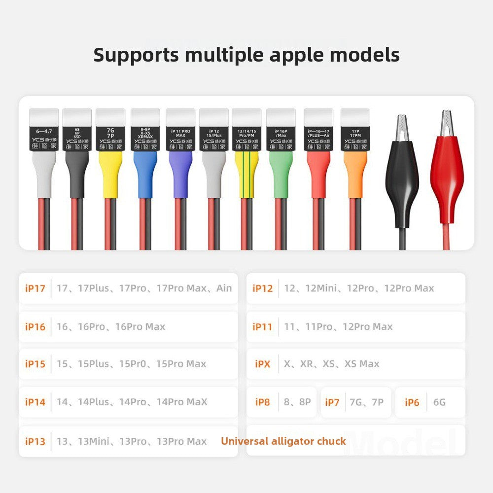 Maintenance home Power Cord for Apple iPhone Android HUAWEI Series Power Cord Support 6-17promax mate40 Battery Buckle phone repair tools