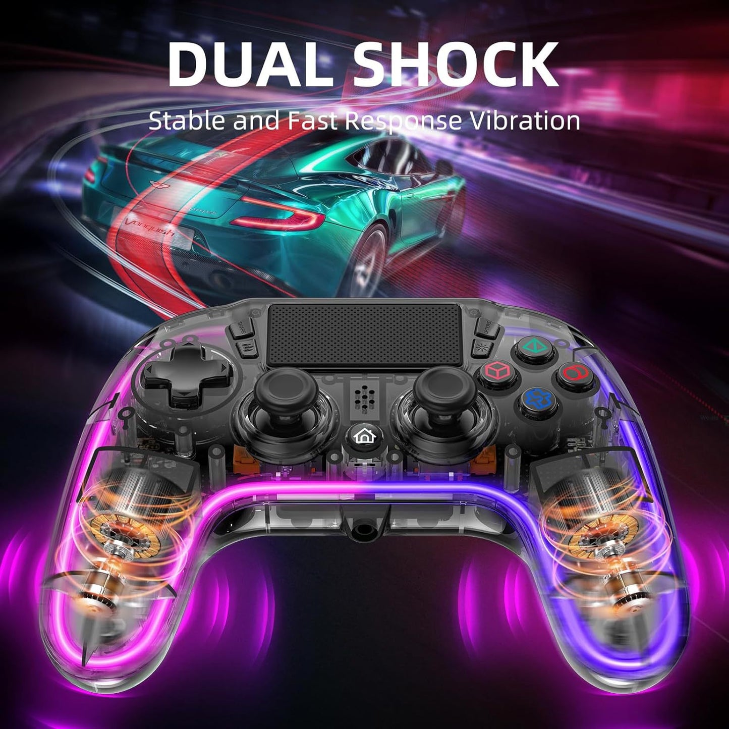 PS4 Bluetooth wireless handle p4 neutral private mode glare Hall trigger gamepad export to domestic special offer