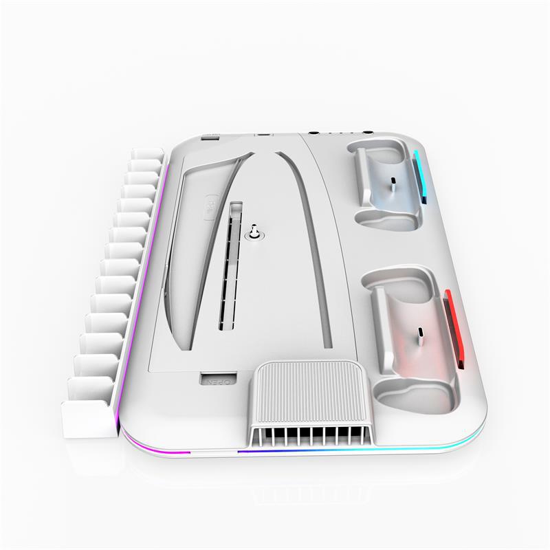 PS5 slim pro Multi functional Cooling Base Handle Charging Base Game Disc Helmet Storage Rack DZ504