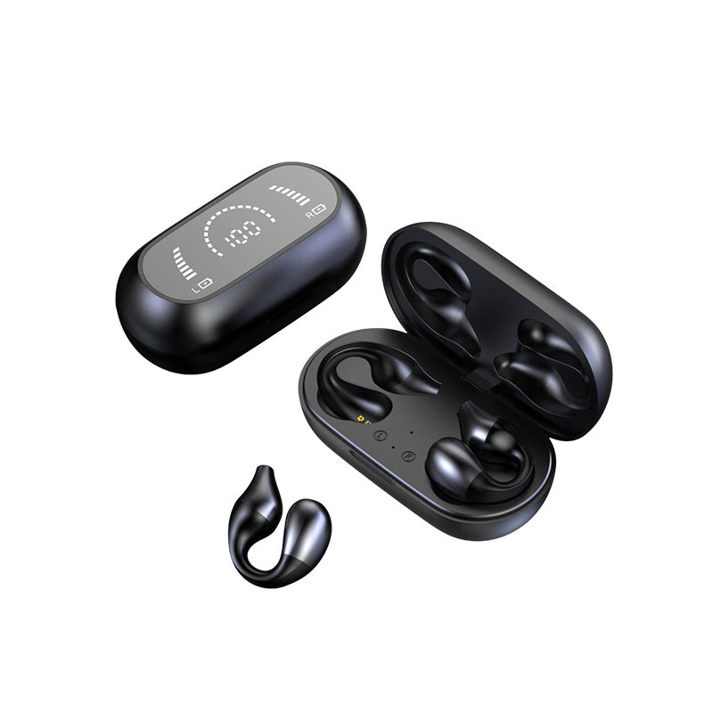 Accessories S03 directional sound transmission soft silicone ear clip Bluetooth headset, super good sound quality and long battery life