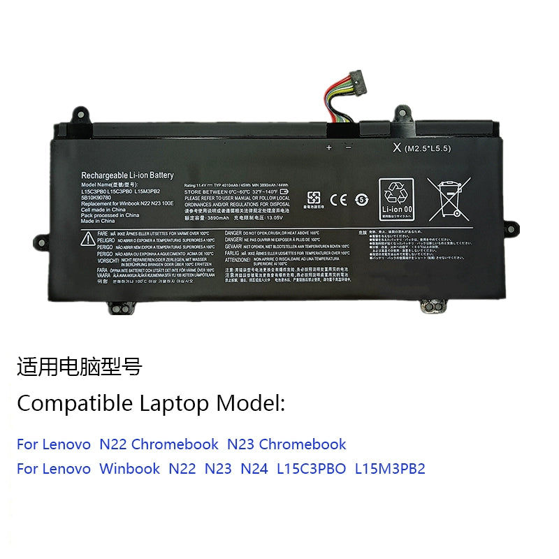 (Shipping fee not include)forFor  Lenovo  N22 N23 Chromebook L15C3PB0  replacement  battery   L15M3PB2