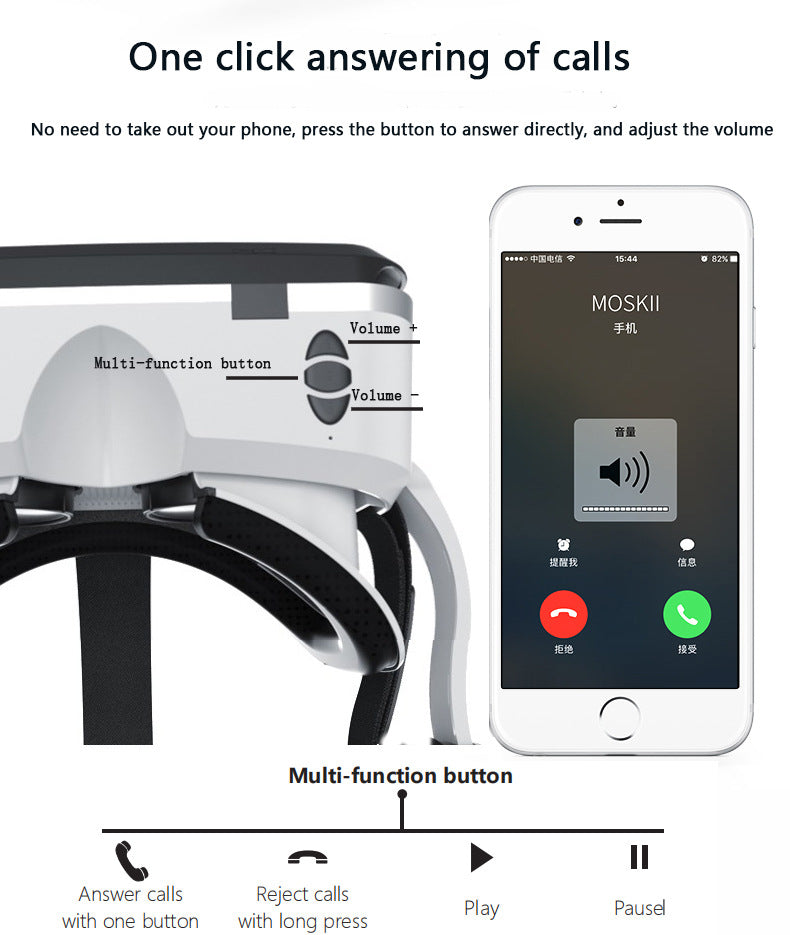 VR Shinecon G04EB headset version VR glasses large screen mobile phone panorama 3DVRZ4