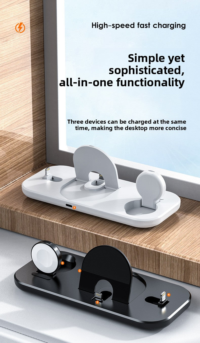 3-in-1 wireless charger, multi-function charging base, suitable for Apple 6-13 series mobile phone watch earphones