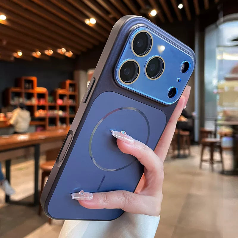 Streamer magnetic suction For iPhone 18promax mobile phone case New iPhone17 new color matte texture Strong magnetic adsorption 16pro with lens film All-inclusive 15 men's and women's cases Phone Accessories