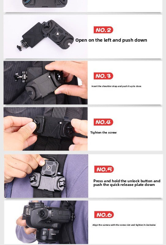 SLR camera waist buckle fast camera hand waist hanging fast gunner shoulder strap buckle photography belt fast loading tripod gimbal accessories Digital camera accessories