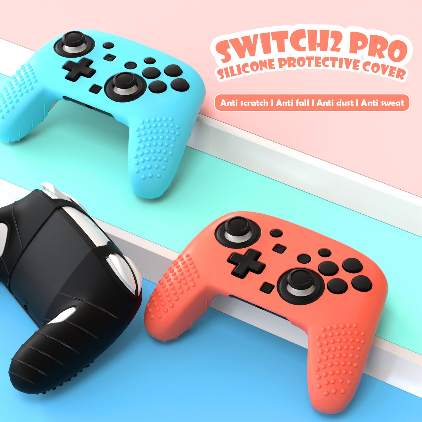 Switch 2 Pro handle silicone cover Suitable for Nintendo switch 2 handle protective cover Spray feel oil