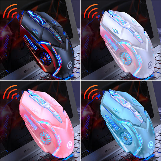 Silver Condor A9 Luminous Mute Game Wireless Mouse Girls Pink Laptop Accessories Private Mold Wholesale