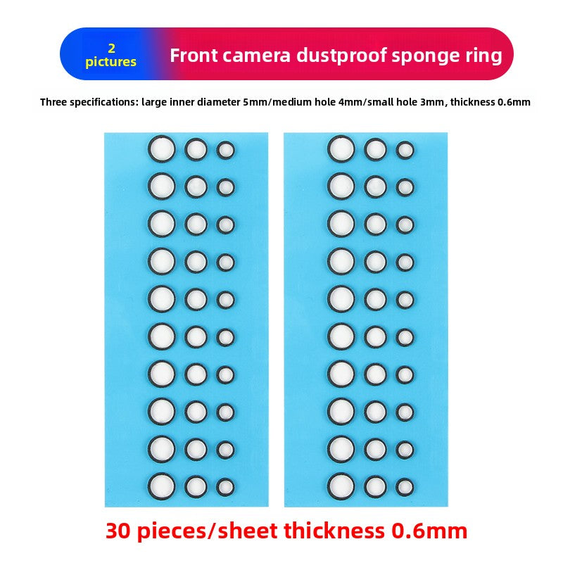 Thickened universal front-facing camera dust sticker under screen camera dust-proof suitable camera dust ring Phone Repair tools