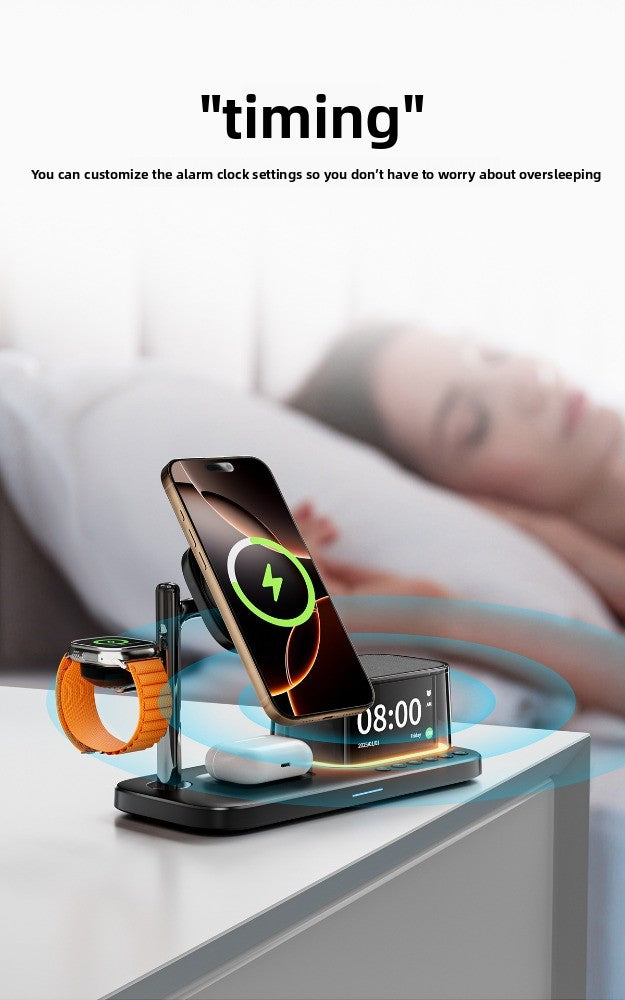 Qi2.2 Magnetic 3-in-1 wireless charger 25W is suitable for Apple mobile phone Bluetooth audio multi-function wireless charging