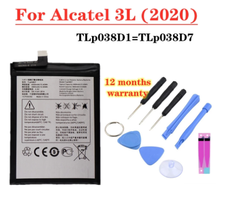 Alcatel 3L 2020 5029D TLP038D7 TLP038D1 Mobile phone battery Alcatel phone repair parts
