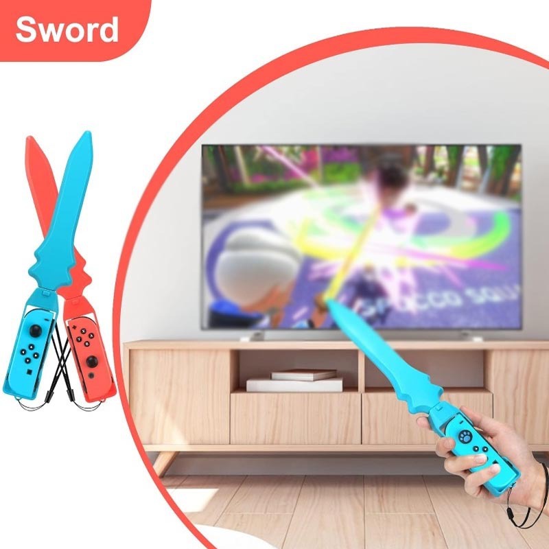 Switch Sports10 in 1 Somatosensory Sports NS Tennis Racket Golf Fitness Ring Lightsaber Accessories Set