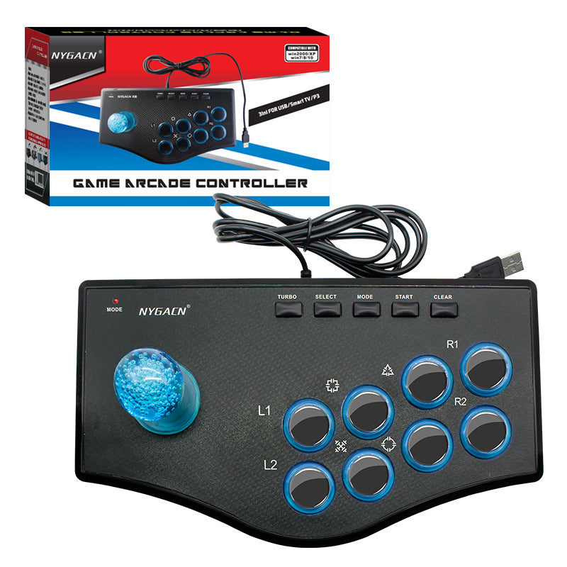 Direct supply pc computer TV projector P3 Android mobile phone wired King of Fighters arcade game joystick wholesale