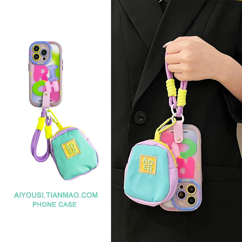 Accessories Creative Cream Macaron Bag Portable for Apple 14promax Mobile Phone Case Apple 13pro Portable