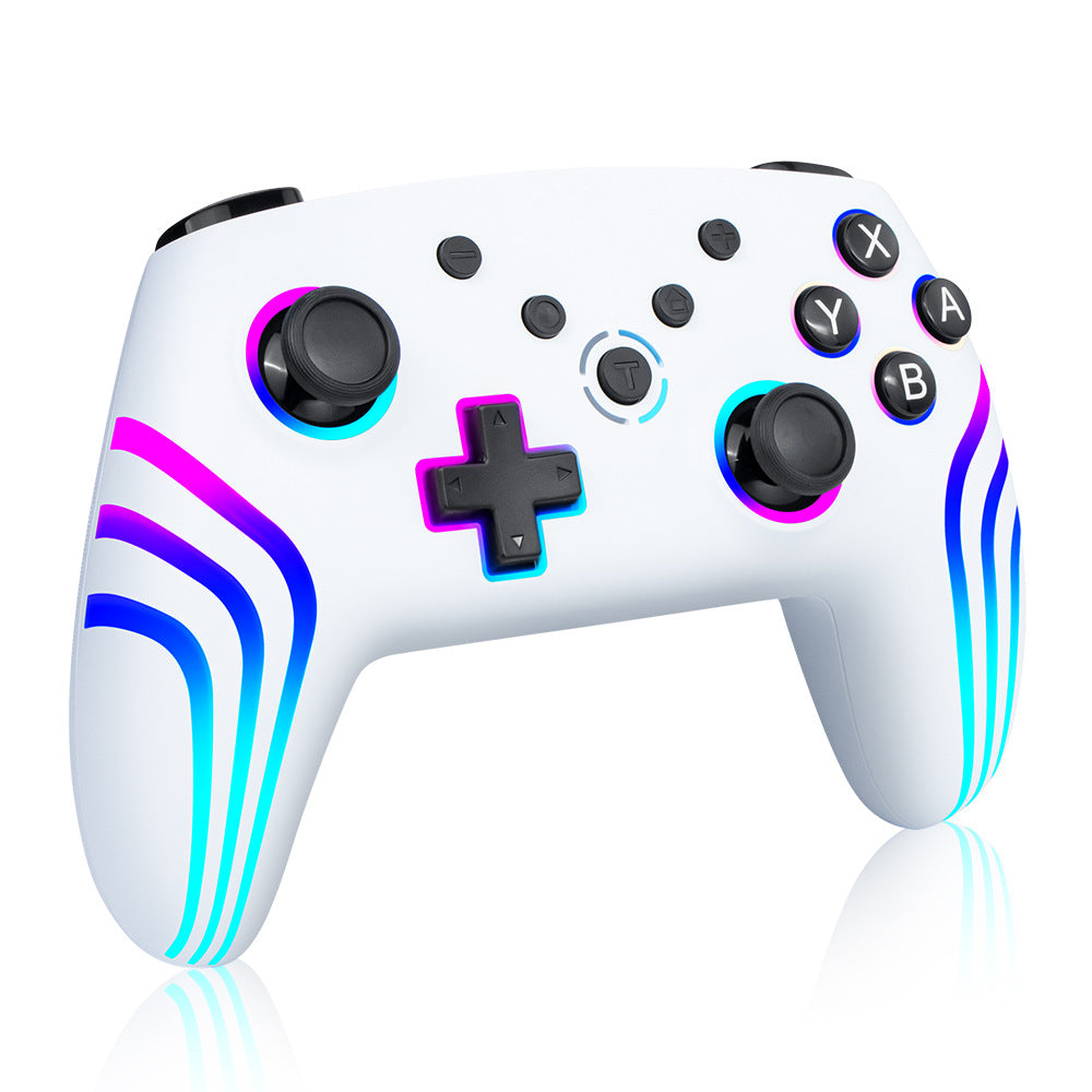 New NS PRO gamepad SWITCH Bluetooth wireless handle with six-axis somatosensory vibration RGB colorful lights