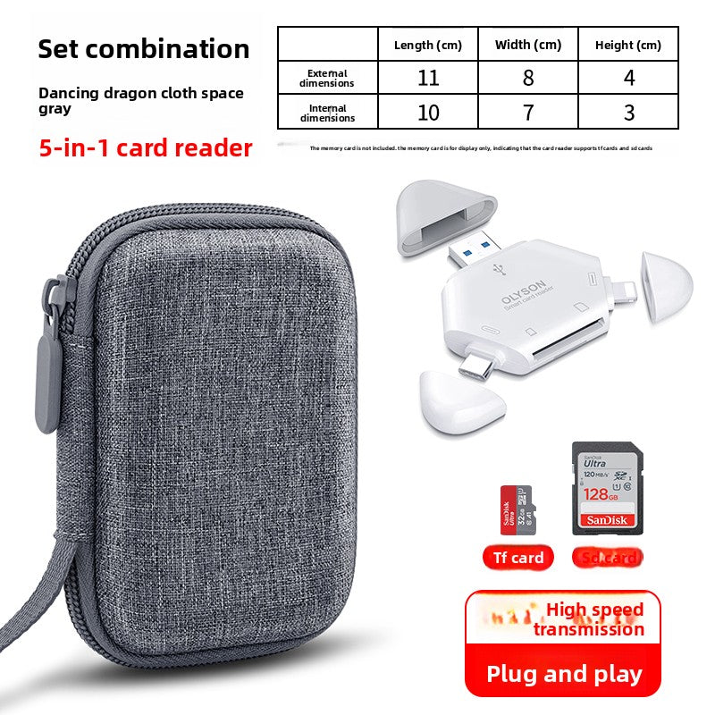 OLYSON CCD Camera Bag Small Camera Case Card Storage Box Digital Camera for Sony Canon ixus Fuji Nikon Samsung Panasonic Hard Case Drop-proof Waterproof Portable Bag Digital camera accessories