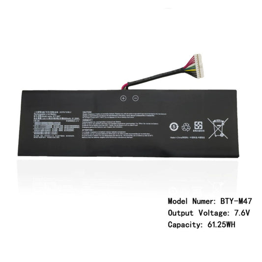 (Shipping fee not include)for微星GS43VR 6RE 6QE 未来人类S4 GS40 GS43 battery BTY-M47