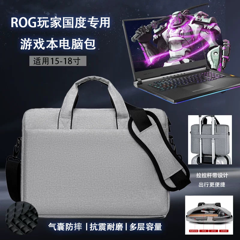 14" 15.6" 16" 17.3" 18" Laptop Bag for ASUS ROG Strix SCAR 7Plus 18 16 inch ROG 17 7Plus G713P ROG Zephyrus G16/G15 Crossbody Bag Hand Shoulder Bag