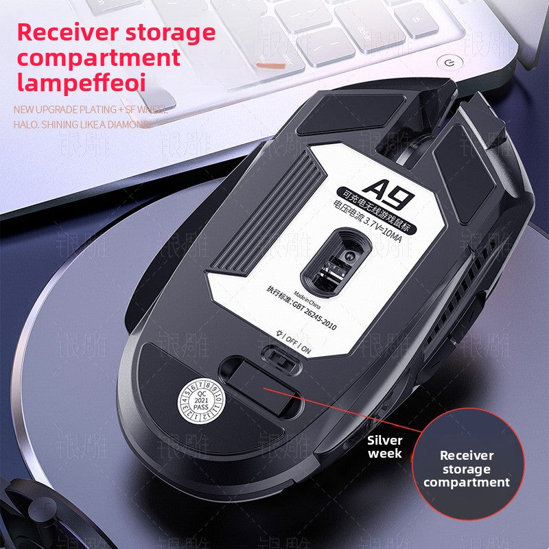 Silver Condor A9 Luminous Mute Game Wireless Mouse Girls Pink Laptop Accessories Private Mold Wholesale