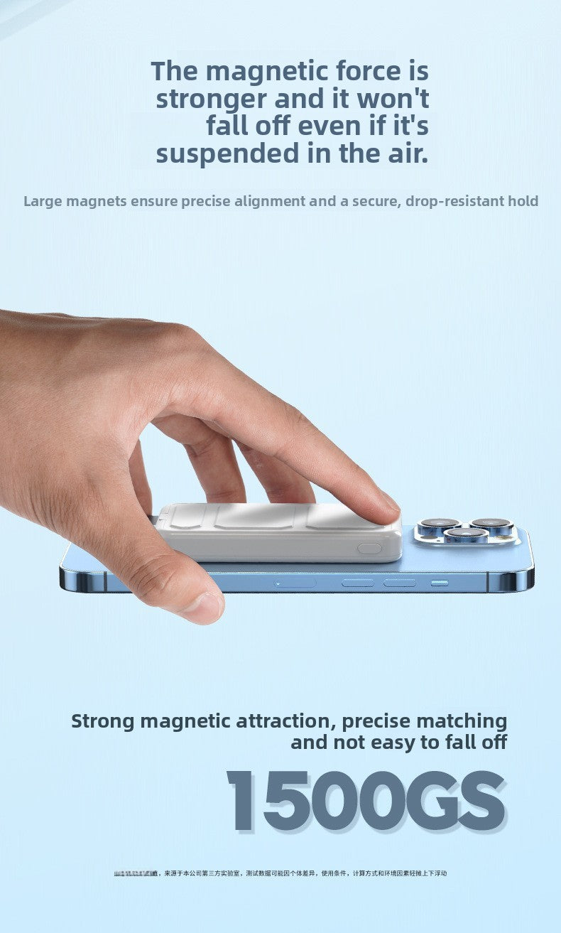Magnetic fast charging power bank wireless with bracket mini mobile power supply