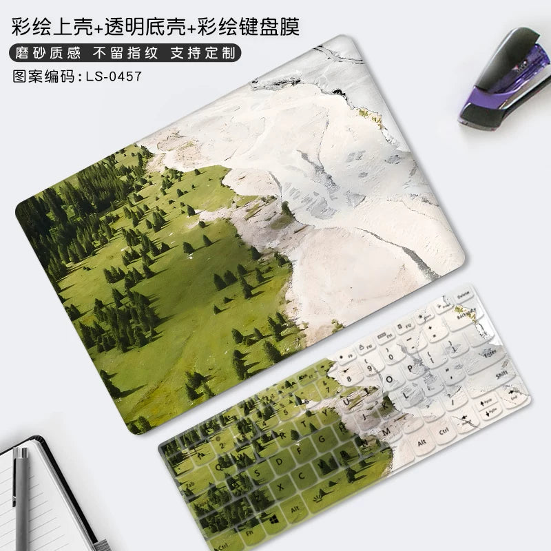 Oil painting wind protective case for Huawei 11 "12" 13 "14" 15 "16" matebook 14 MateBook XPro 16S 13S MateBook D14/SE Honor MagicBook X 15 16 protective case, notebook case film Laptop accessories